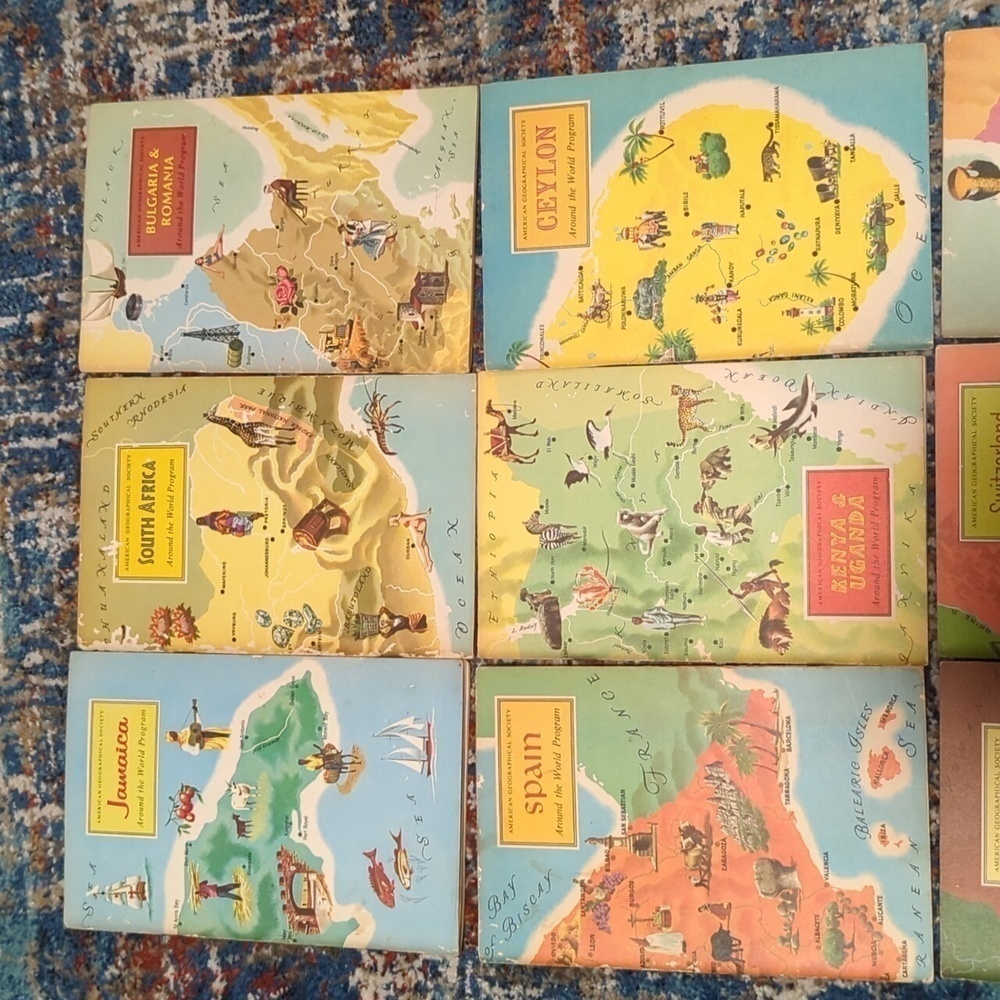 Around The World Program by American Geographical Society - PB Books Set of 9 - Picture 2 of 12